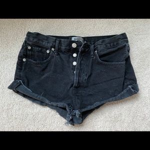 AGOLD- Vintage Denim Cut Off Short in Crash